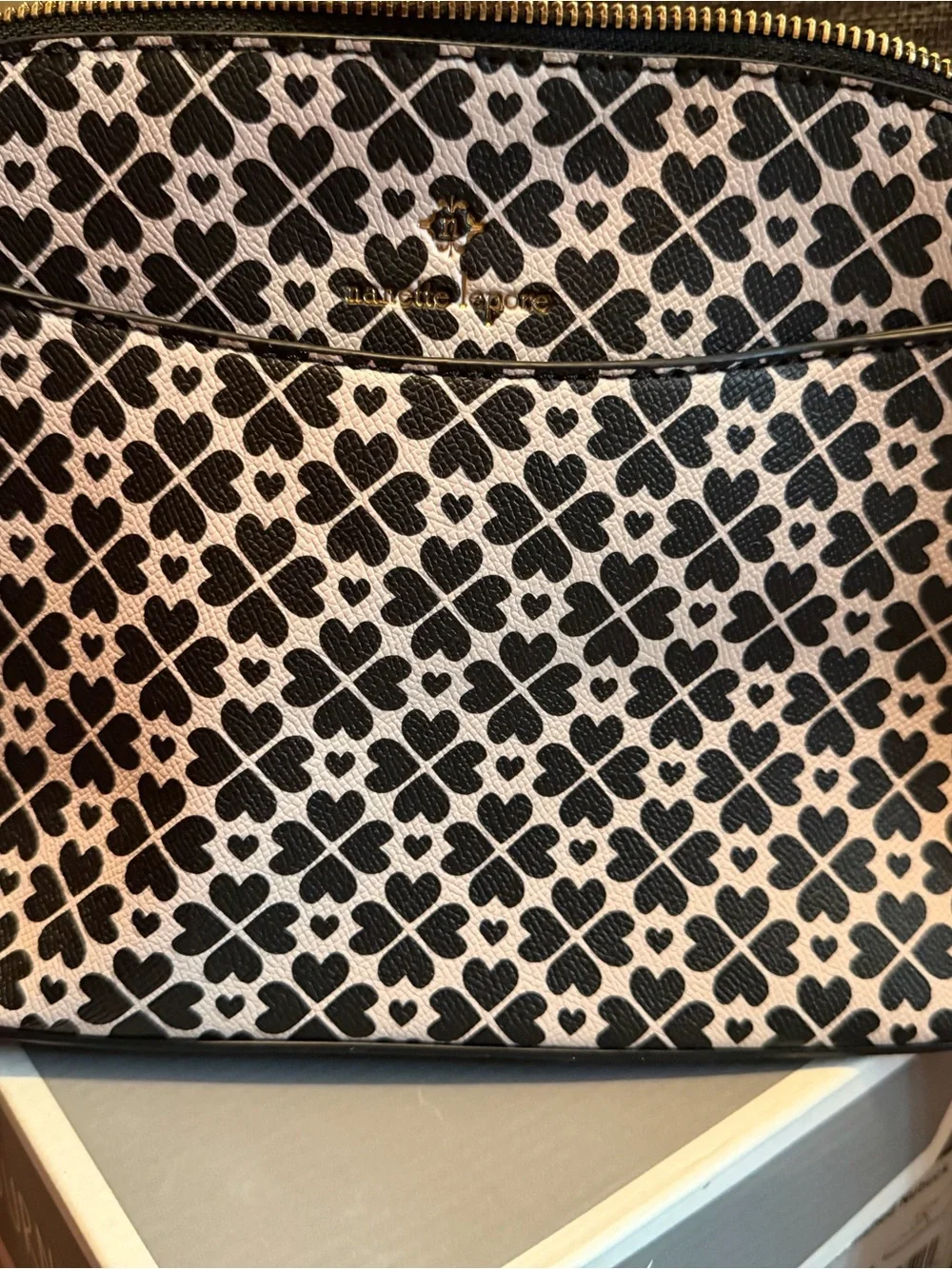 Black & White Clover Print Tote